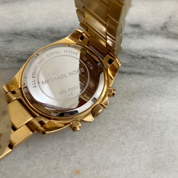 Michael Kors Ladies Watch Chronograph Blair Gold MK5521 main image 12